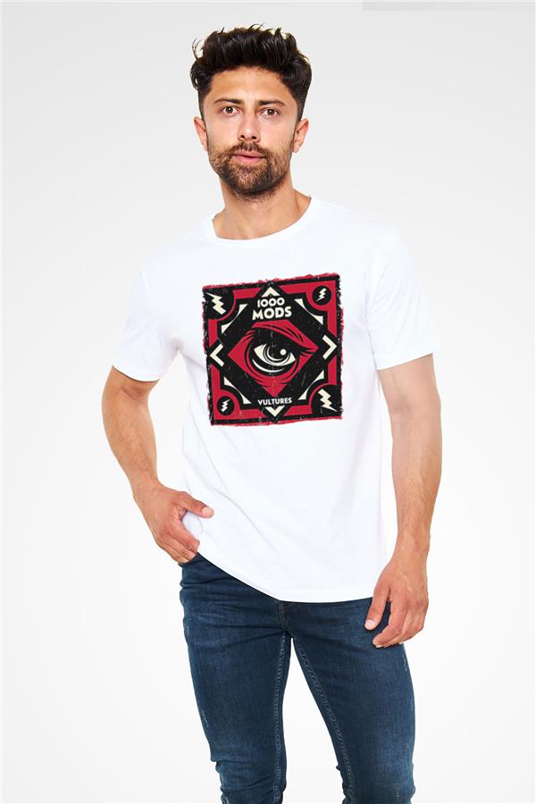 1000mods Printed Unisex White T-Shirt
