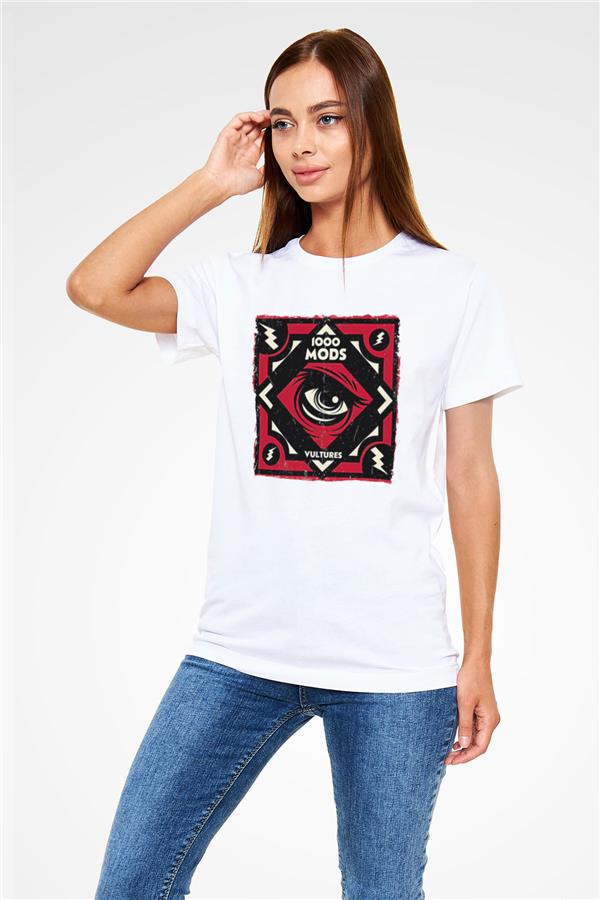 1000mods Printed Unisex White T-Shirt