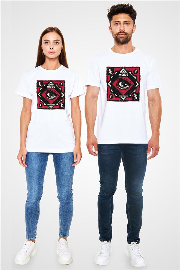 1000mods Printed Unisex White T-Shirt