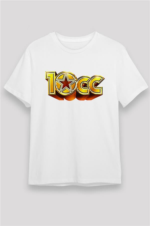 10cc Printed Unisex White T-Shirt