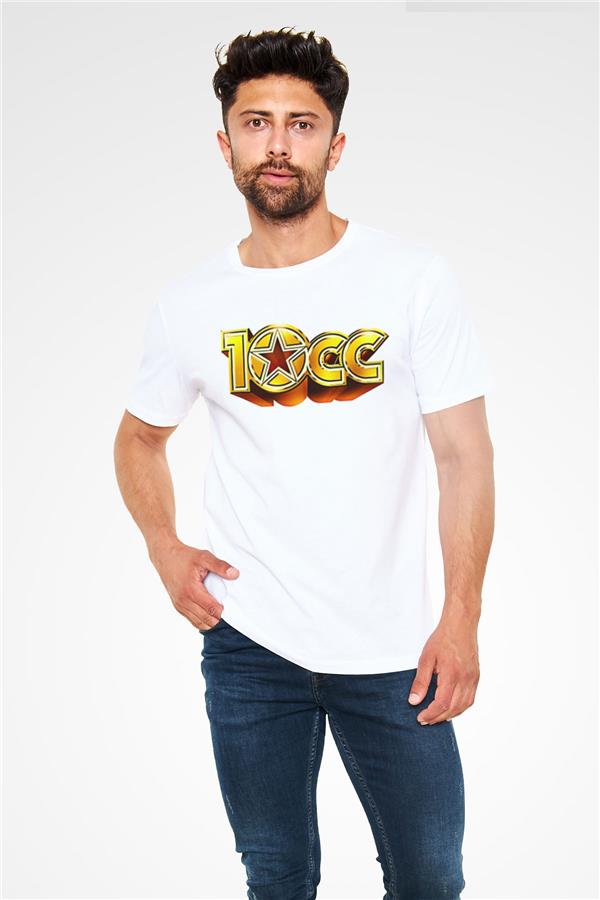 10cc Printed Unisex White T-Shirt