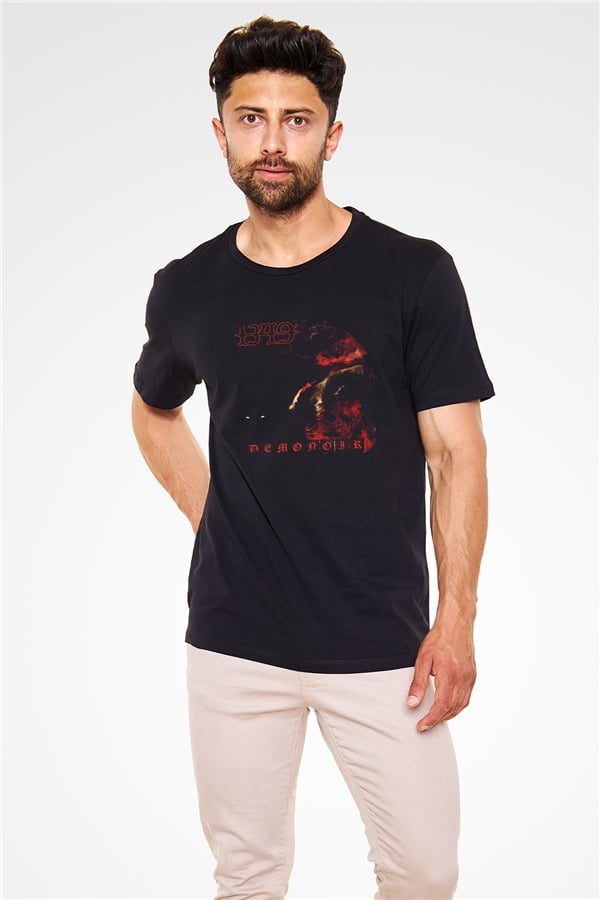 1349 Printed Unisex Black T-Shirt