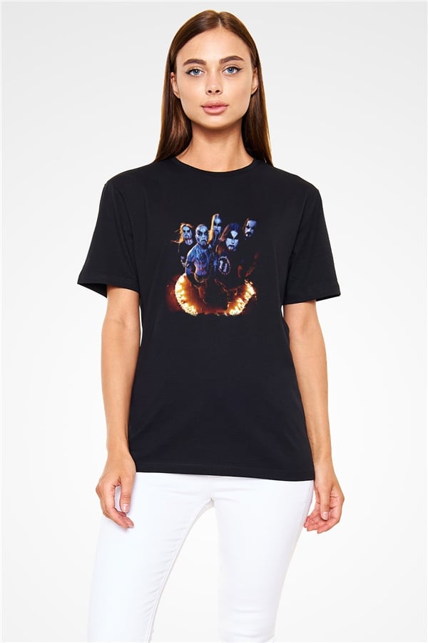 1349 Printed Unisex Black T-Shirt