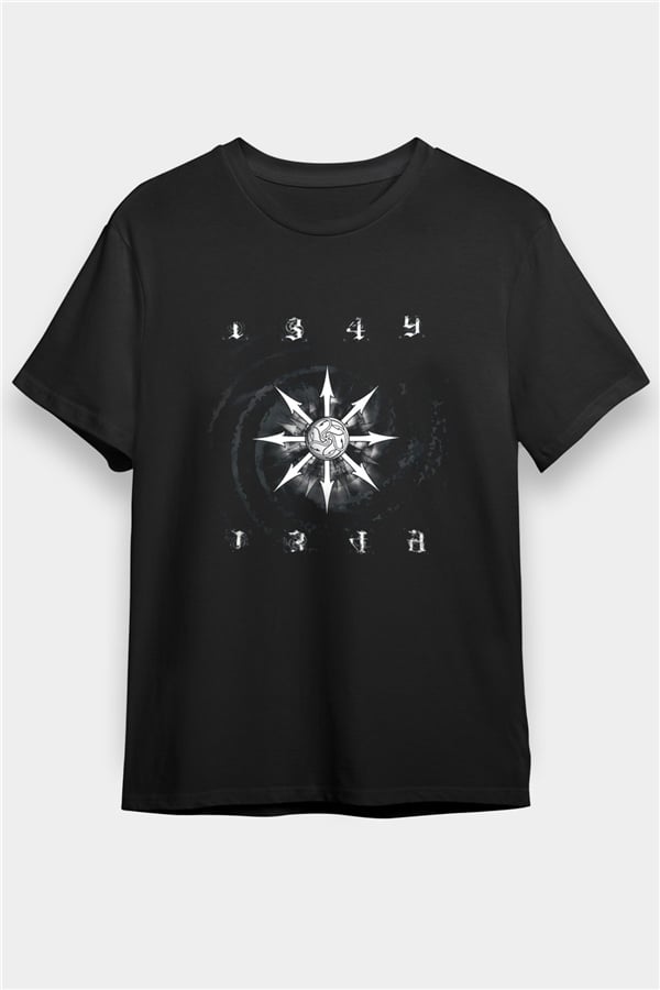 1349 Printed Unisex Black T-Shirt