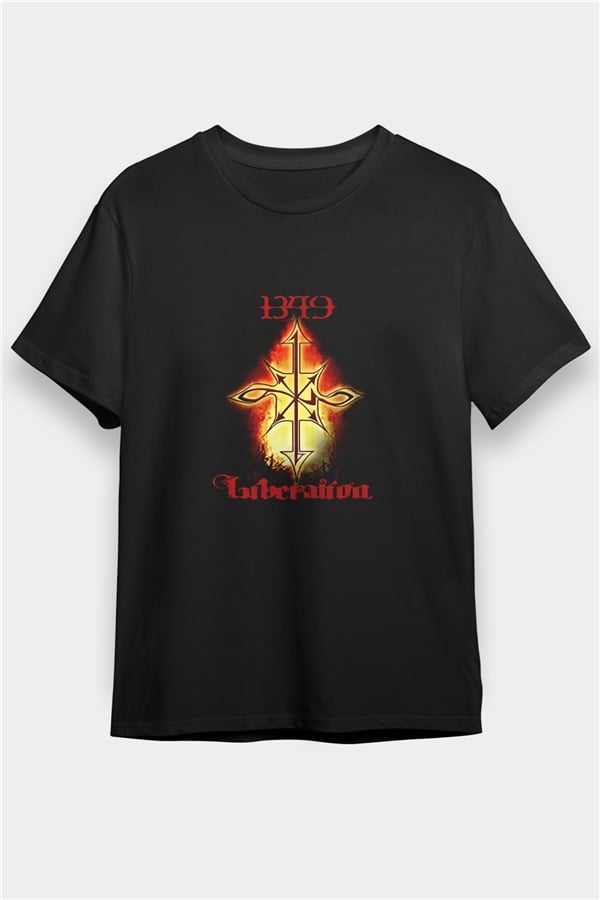 1349 Printed Unisex Black T-Shirt