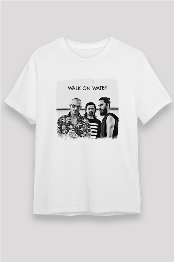 30 Seconds To Mars Printed Unisex White T-Shirt