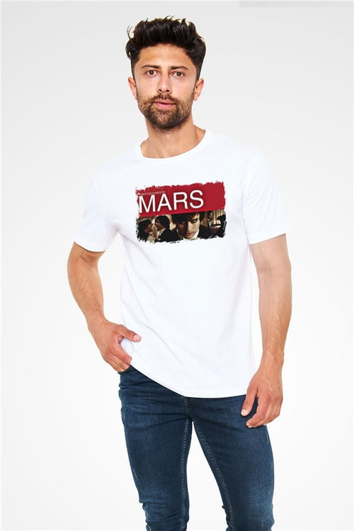 30 Seconds To Mars Printed Unisex White T-Shirt
