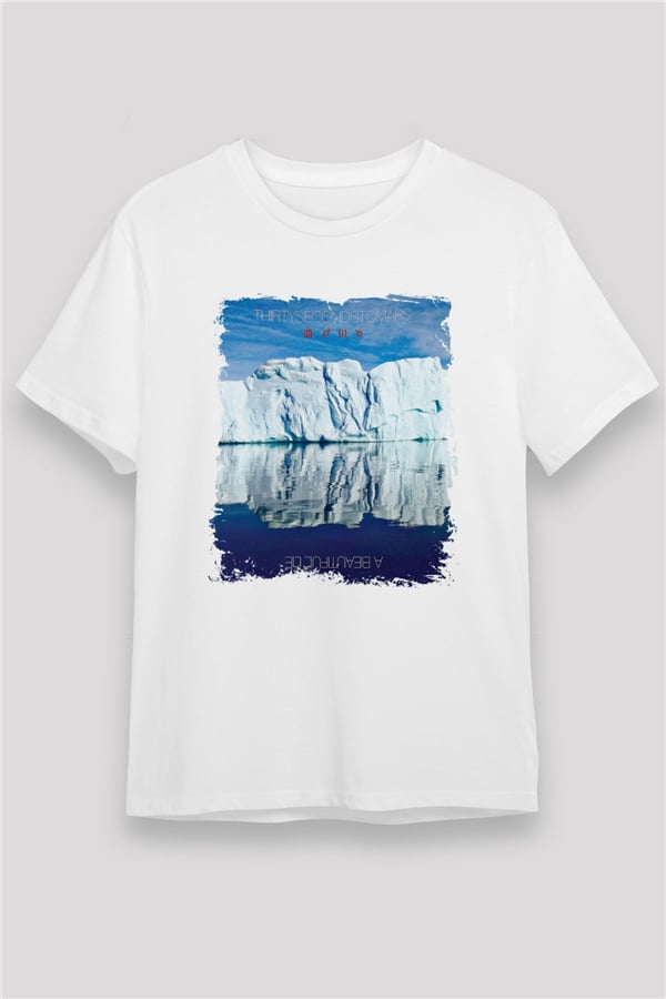 30 Seconds To Mars Printed Unisex White T-Shirt