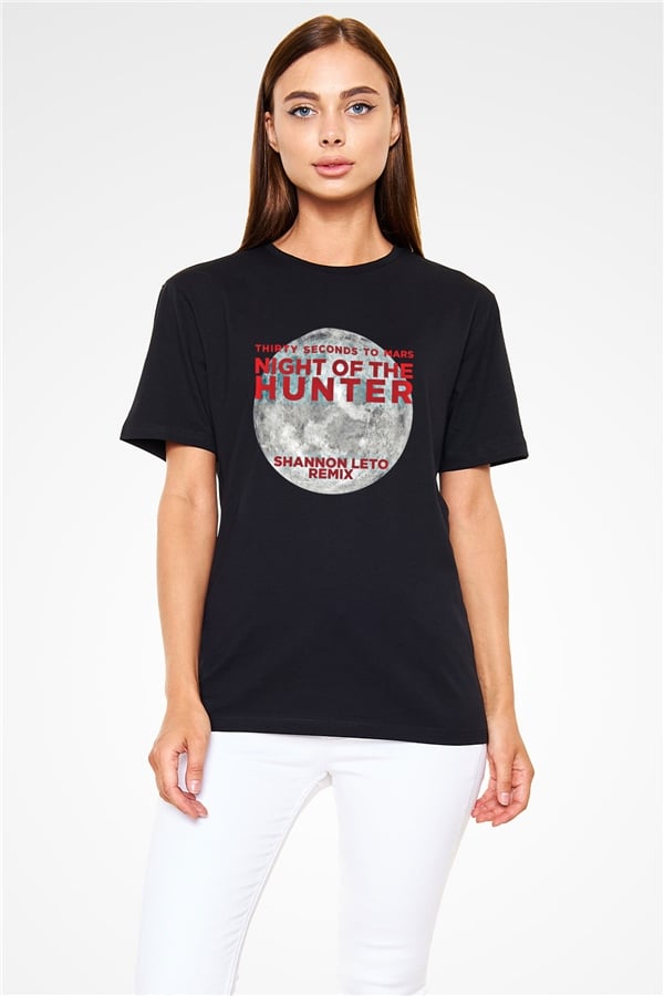 30 Seconds To Mars Printed Unisex Black T-Shirt