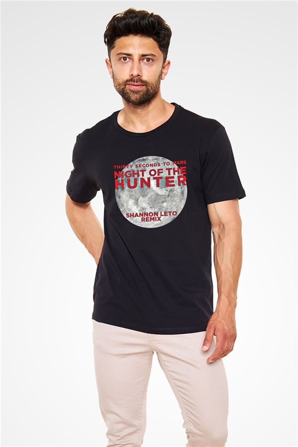 30 Seconds To Mars Printed Unisex Black T-Shirt