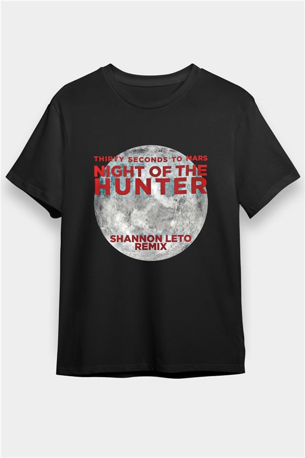 30 Seconds To Mars Printed Unisex Black T-Shirt