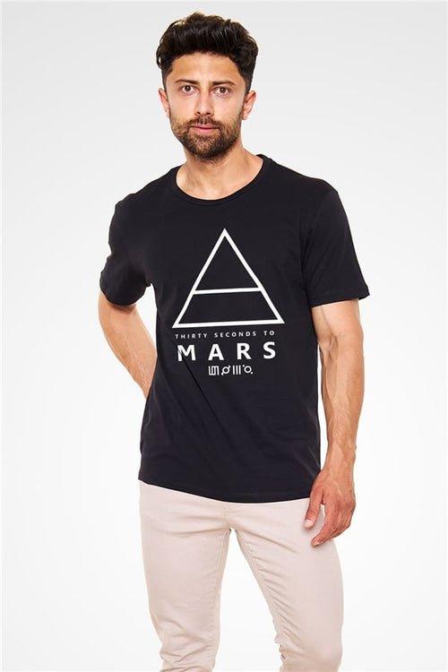 30 Seconds To Mars Black Unisex T-Shirt