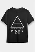 30 Seconds To Mars Black Unisex T-Shirt