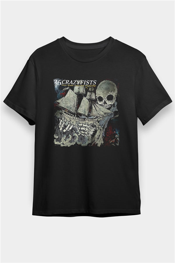 36 Crazyfists Printed Unisex Black T-Shirt