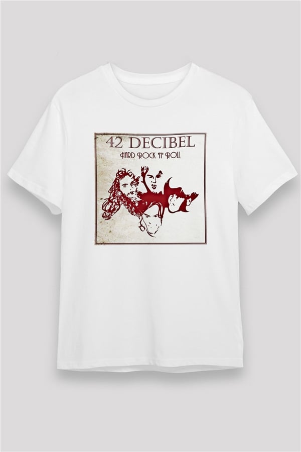 42 decibel Printed Unisex White T-Shirt