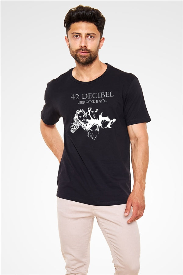 42 Decibel Black Unisex T-Shirt