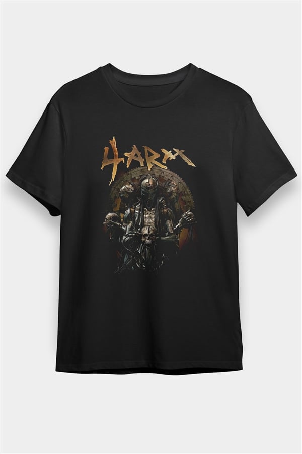 4arm Printed Unisex Black T-Shirt