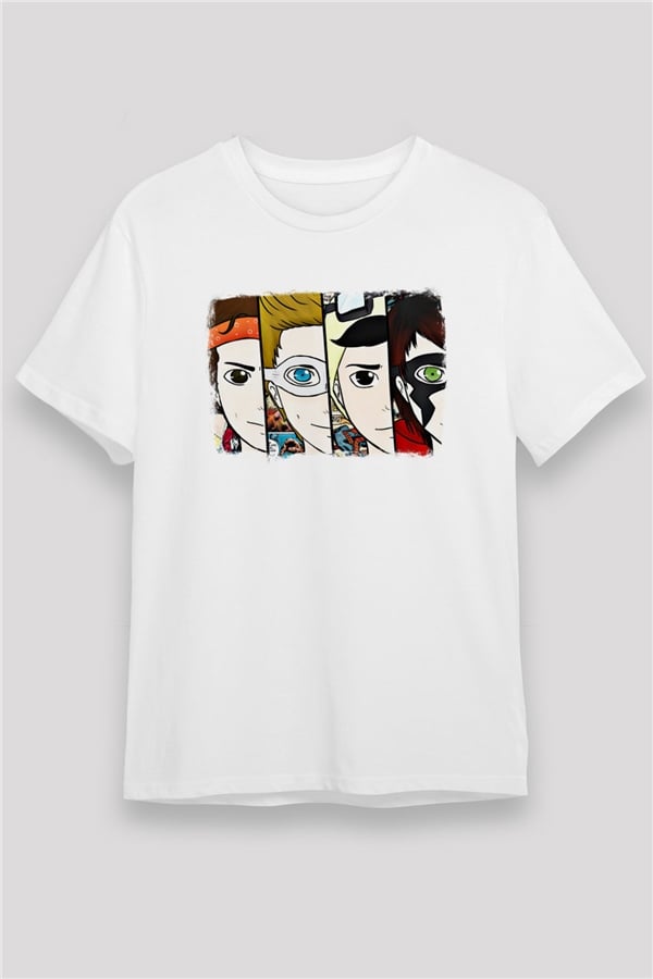 5 Seconds Of Summer Printed Unisex White T-Shirt