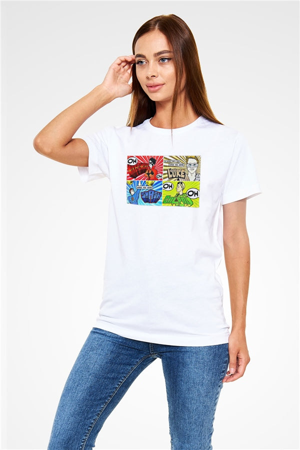 5 Seconds Of Summer Printed Unisex White T-Shirt