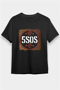5 Seconds Of Summer Printed Unisex Black T-Shirt