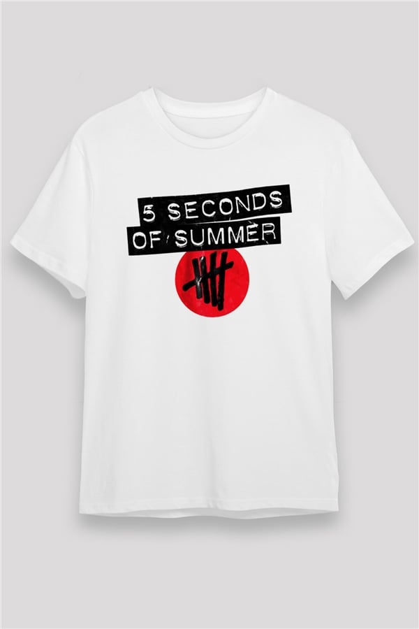 5 Seconds Of Summer White Unisex T-Shirt