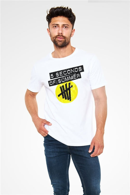 5 Seconds Of Summer White Unisex T-Shirt