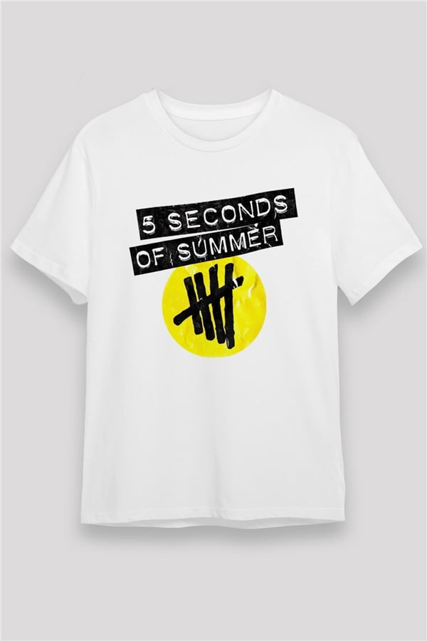 5 Seconds Of Summer White Unisex T-Shirt