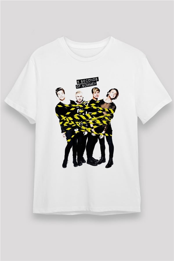 5 Seconds Of Summer White Unisex T-Shirt