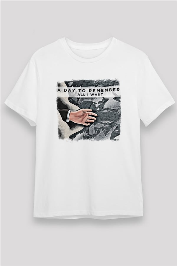 A Day to Remember Graphic Print Unisex White T-Shirt