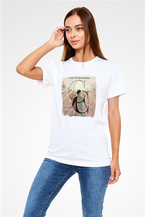 A Day to Remember Printed Unisex White T-Shirt