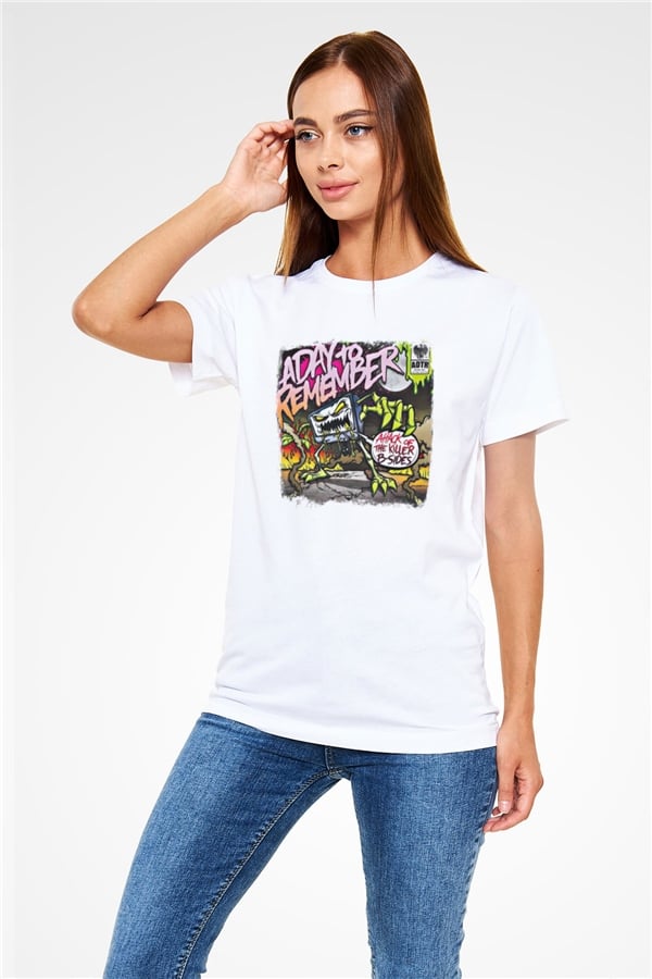 A Day to Remember Printed Unisex White T-Shirt