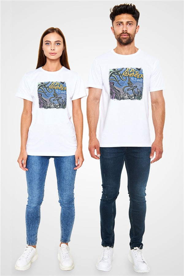 A Day to Remember Printed Unisex White T-Shirt