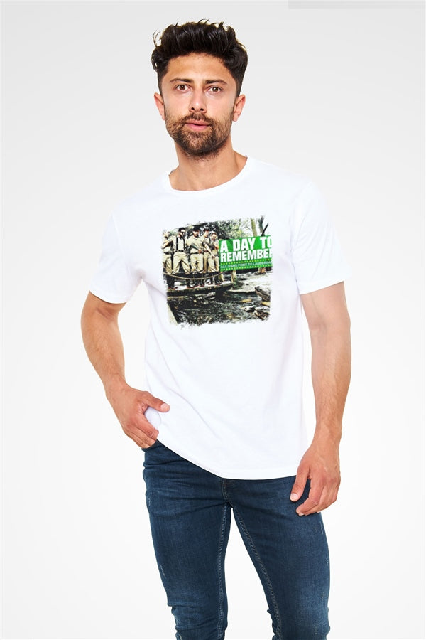 A Day to Remember Printed Unisex White T-Shirt