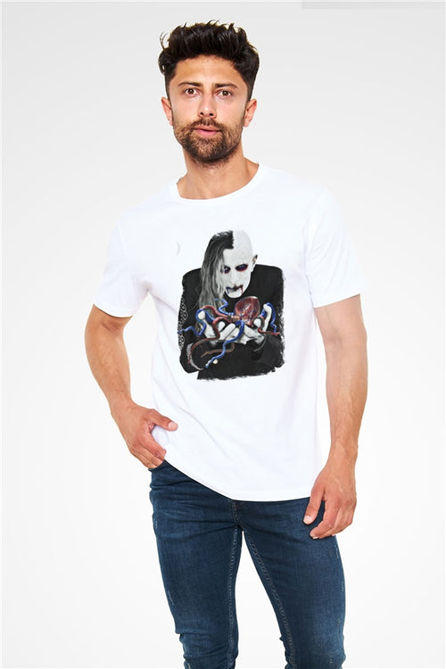 A Perfect Circle Printed Unisex White T-Shirt
