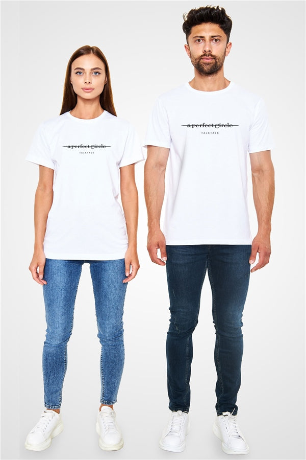 A Perfect Circle Printed Unisex White T-Shirt