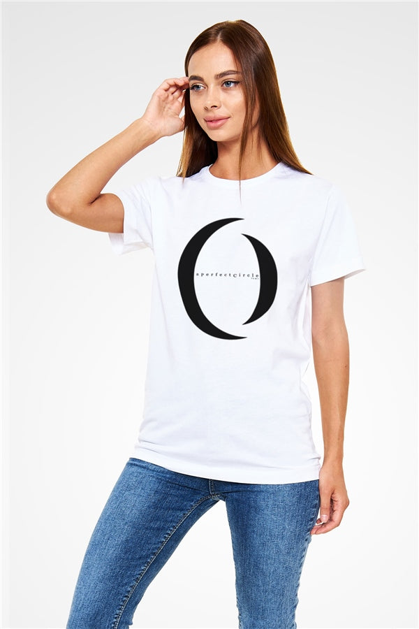 A Perfect Circle Printed Unisex White T-Shirt