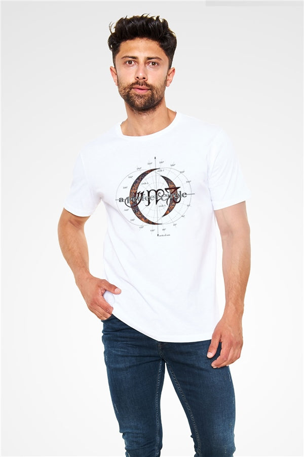 A Perfect Circle Printed Unisex White T-Shirt