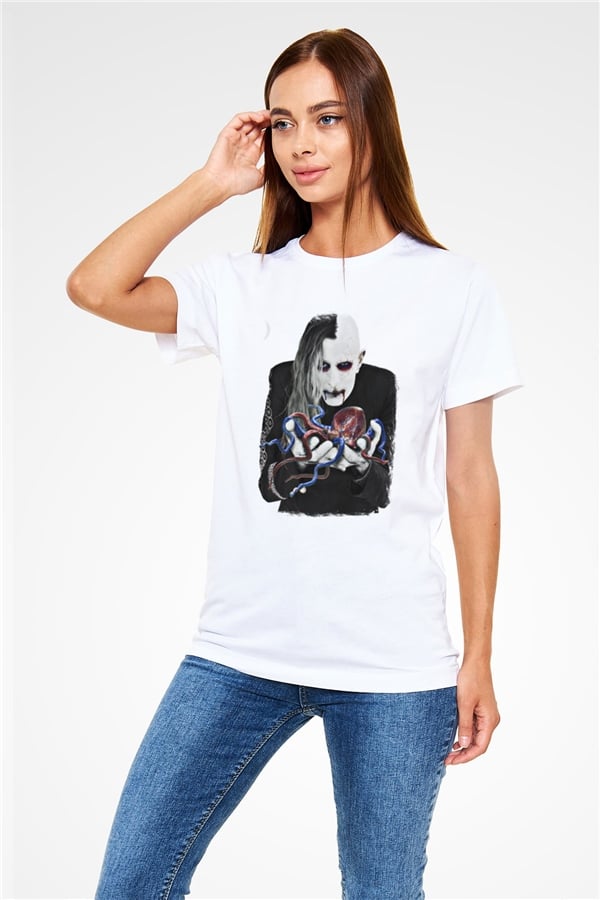 A Perfect Circle Printed Unisex White T-Shirt