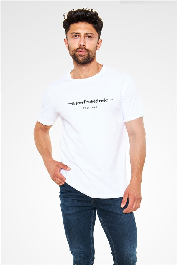 A Perfect Circle Printed Unisex White T-Shirt