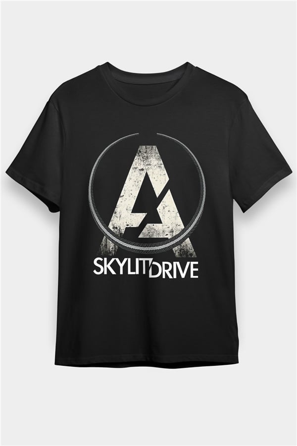 A Skylit Drive Printed Unisex Black T-Shirt