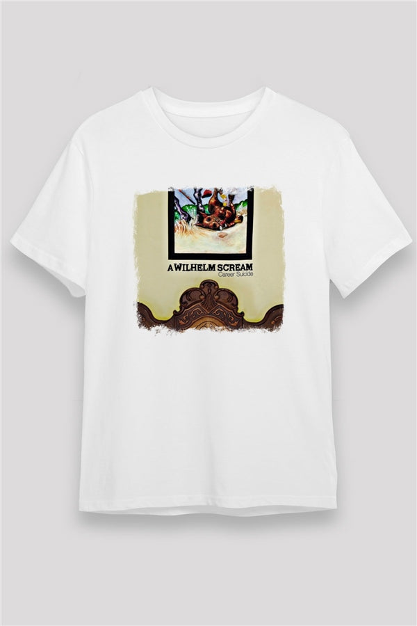 A Wilhelm Scream Printed Unisex White T-Shirt