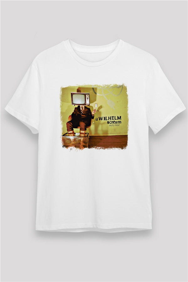 A Wilhelm Scream Printed Unisex White T-Shirt