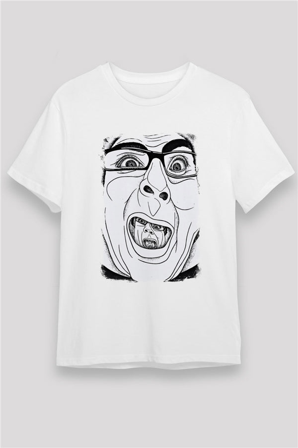 A Wilhelm Scream Printed Unisex White T-Shirt