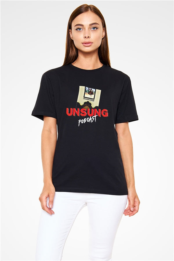 A Wilhelm Scream Printed Unisex Black T-Shirt