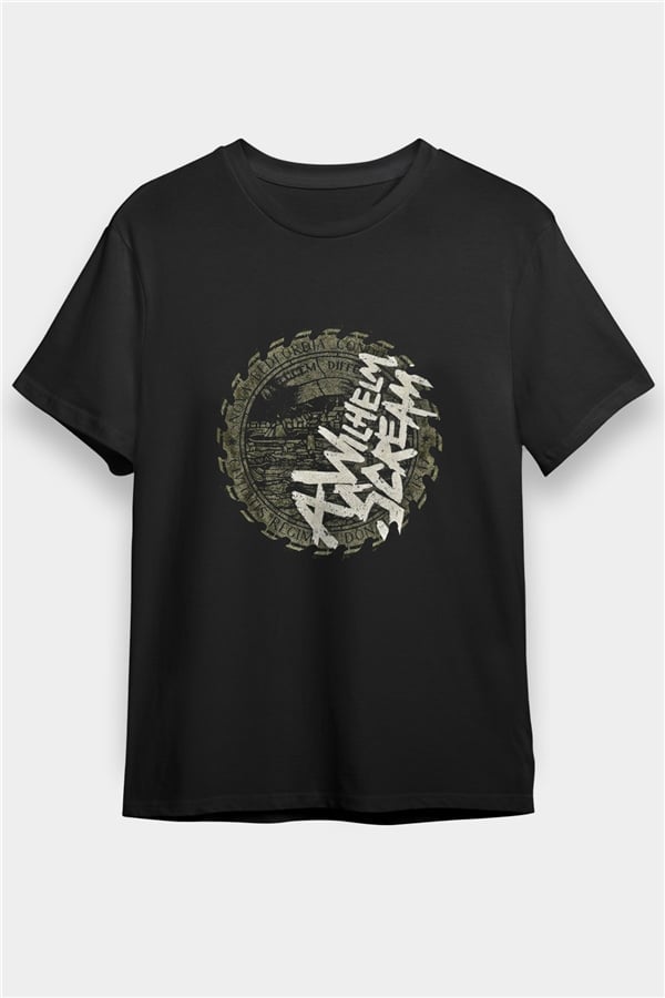 A Wilhelm Scream Printed Unisex Black T-Shirt
