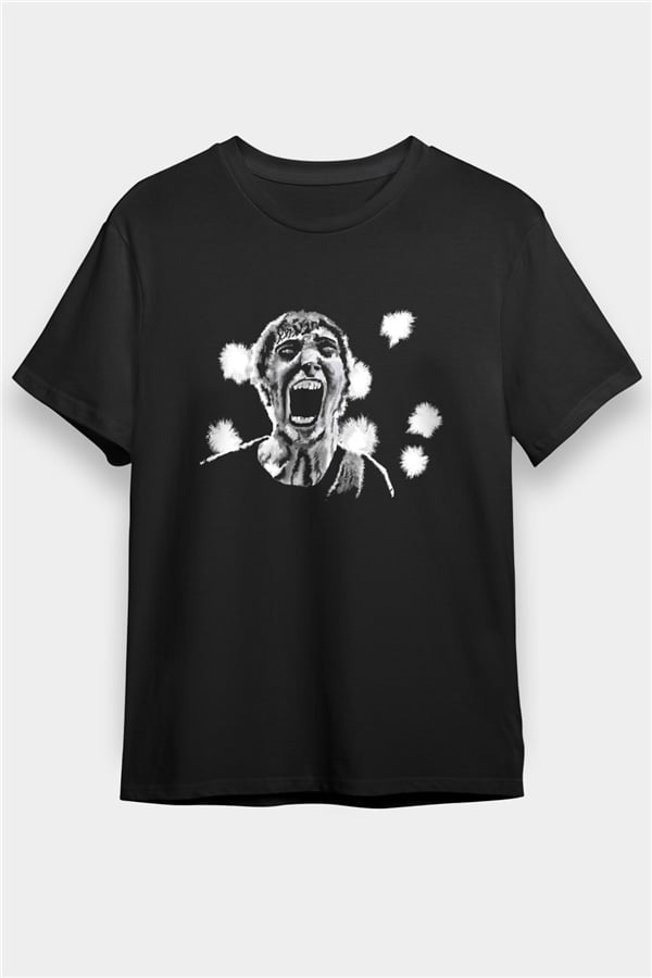 A Wilhelm Scream Printed Unisex Black T-Shirt