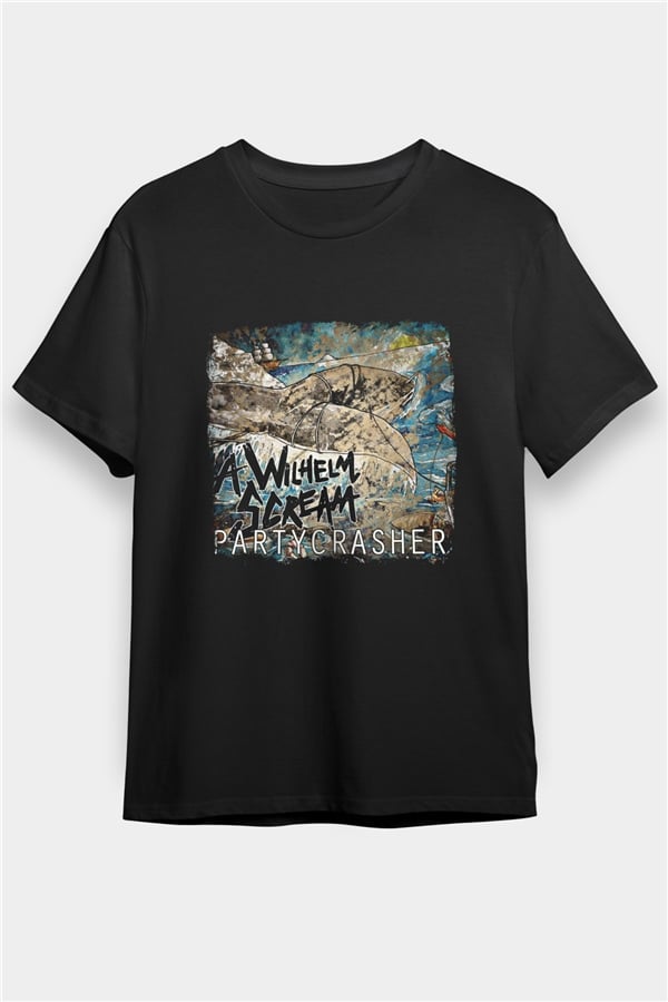 A Wilhelm Scream Printed Unisex Black T-Shirt