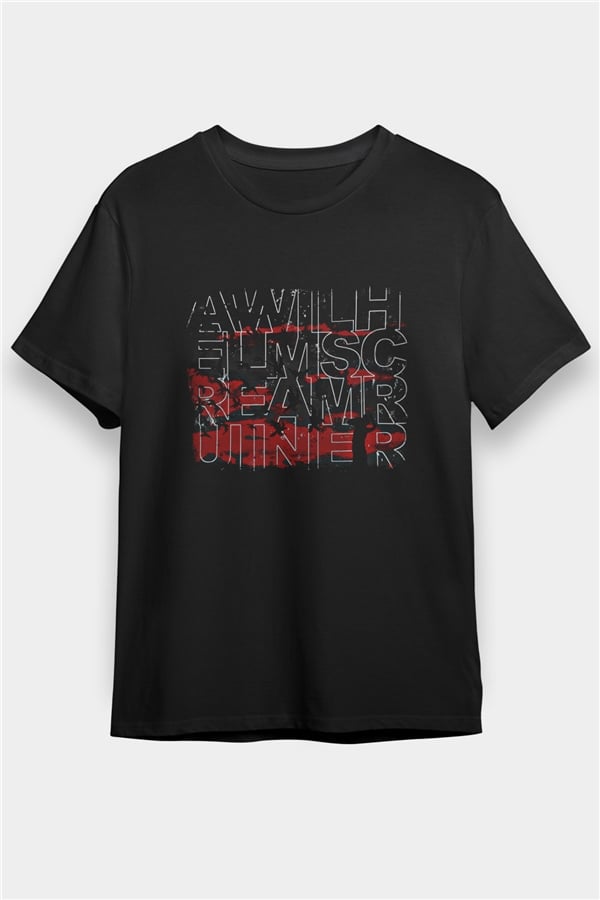 A Wilhelm Scream Printed Unisex Black T-Shirt