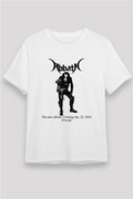 Abbath Graphic Print Unisex White T-Shirt