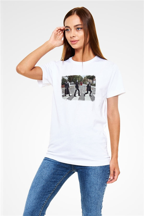 Abbath Printed Unisex White T-Shirt